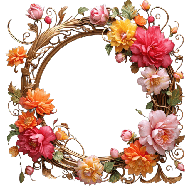 flower, flower circle, flower circle png, flower frame, flower frame png, flower photo frame png, frame png, photo frame, photo frame png, pink flower png