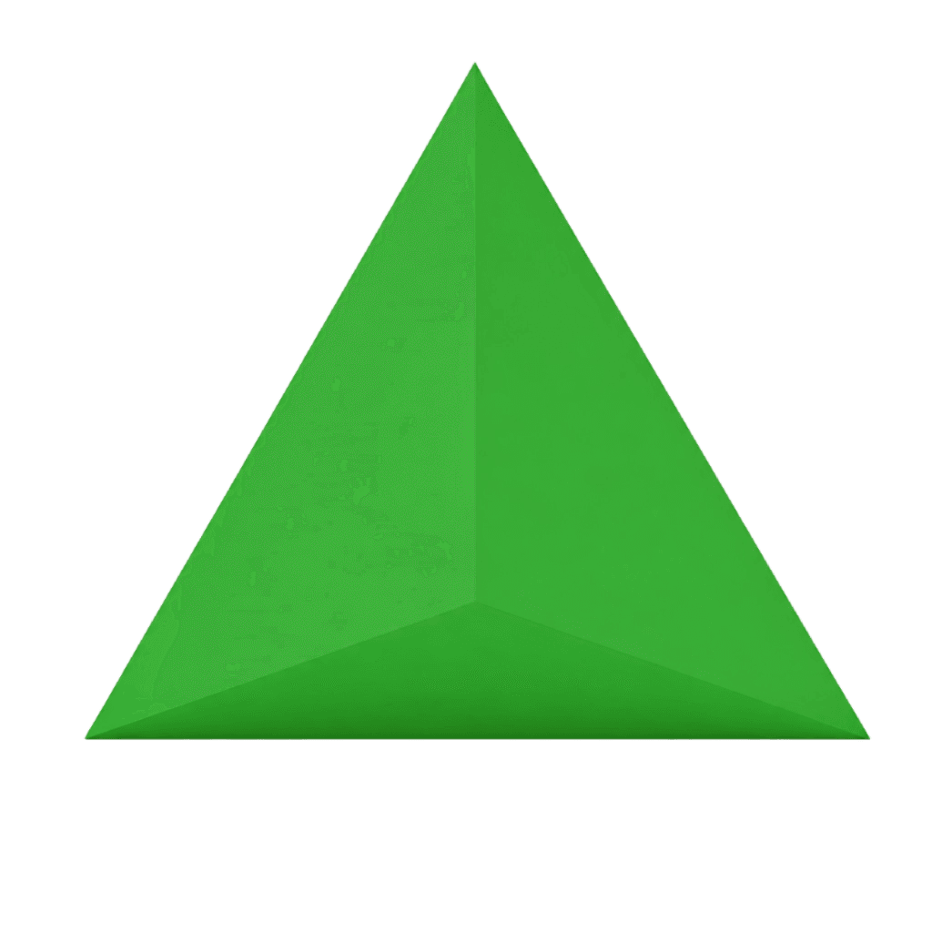 Green Triangle PNG Transparent Image Free Download | PNG Perfect