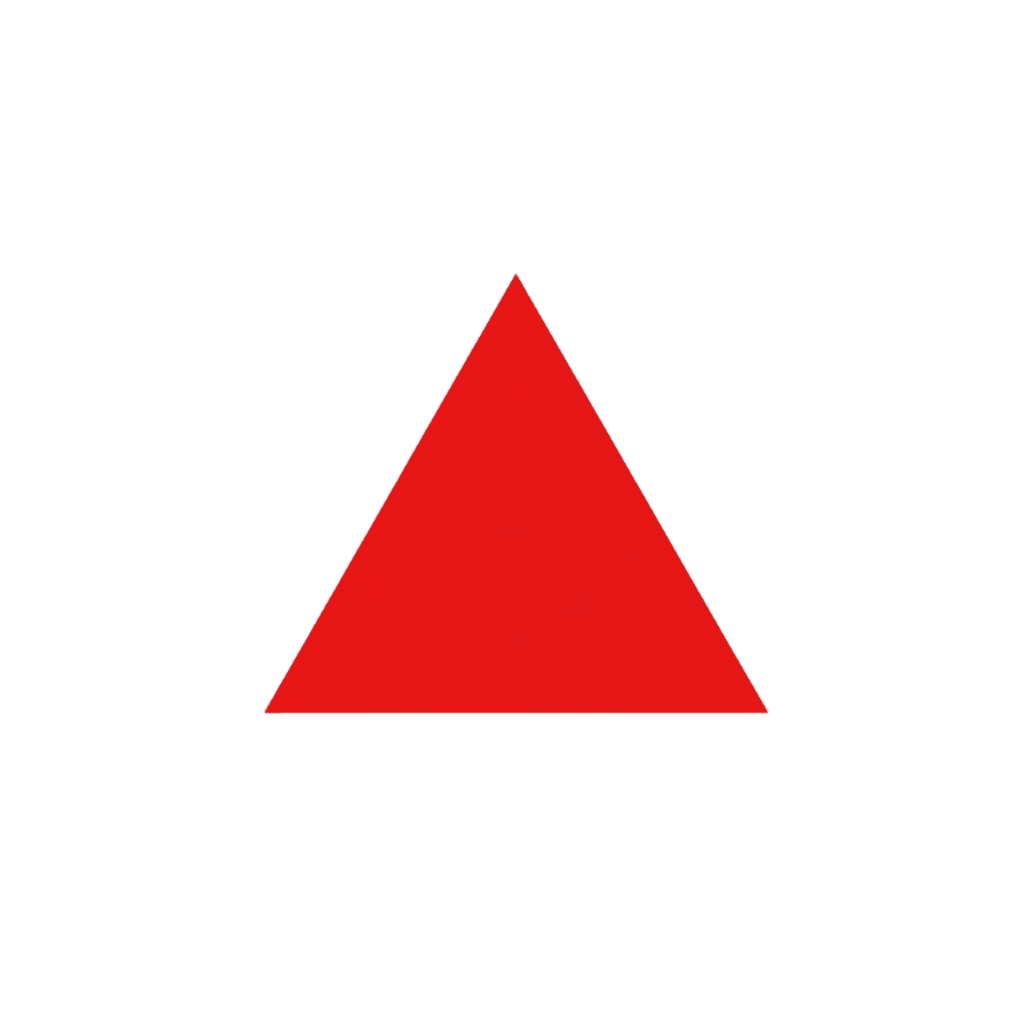 Red Triangle PNG Transparent Image Free Download | PNG Perfect