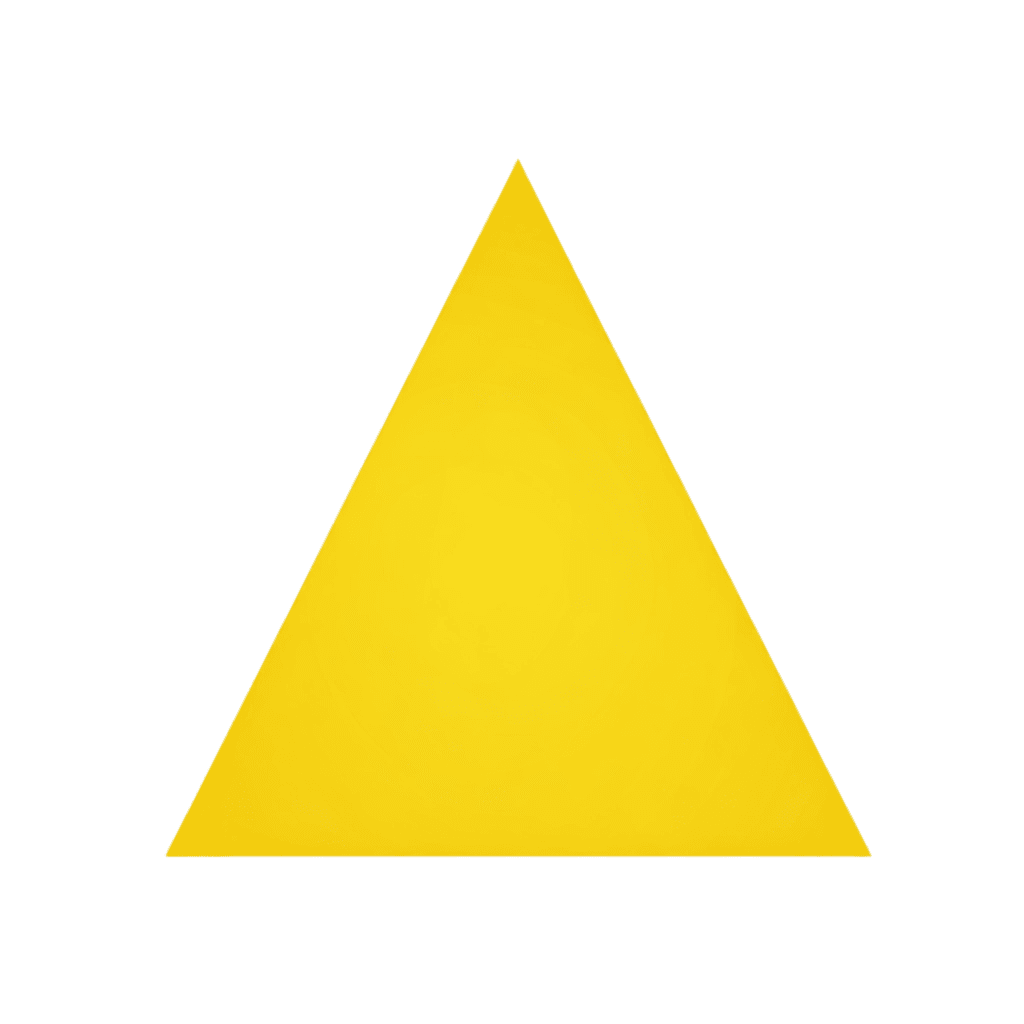 Yellow Triangle PNG Transparent Image Free Download | PNG Perfect