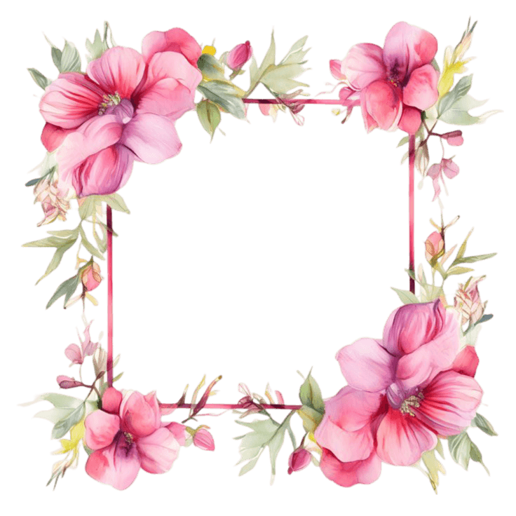 flower, flower circle, flower circle png, flower frame, flower frame png, flower photo frame png, frame png, photo frame, photo frame PNG, pink flower png