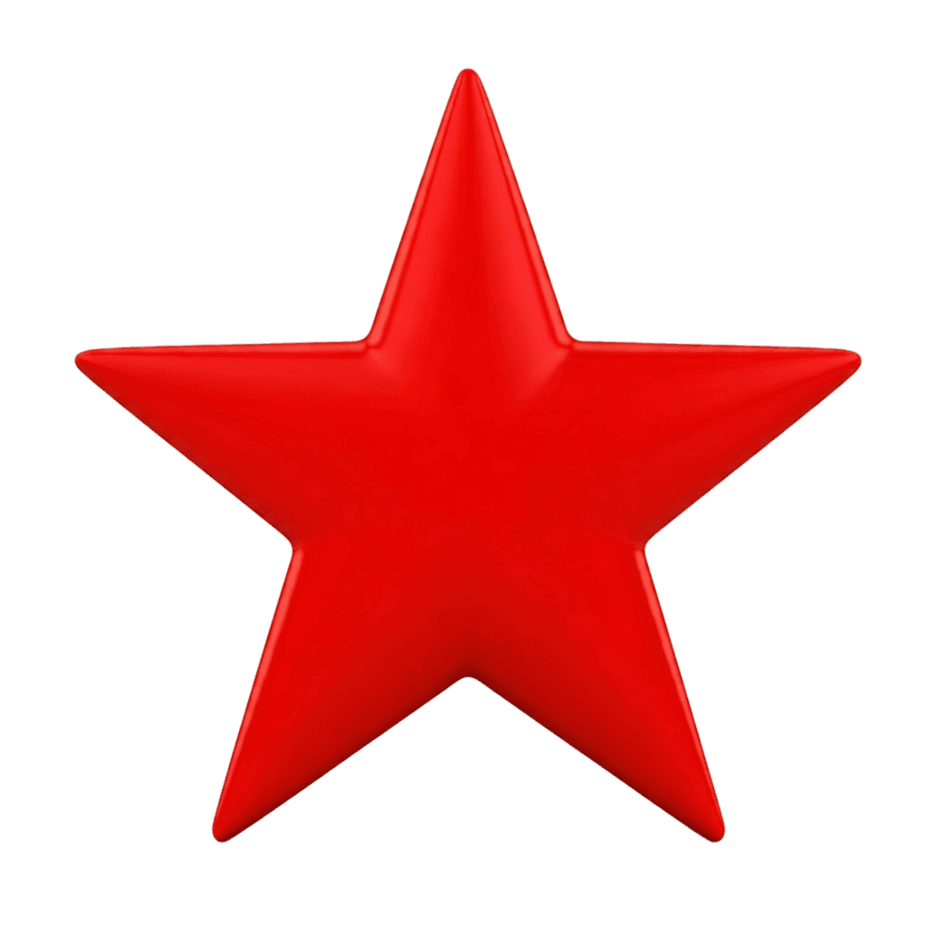 Red Star PNG Transparent Image Free Download | PNG Perfect