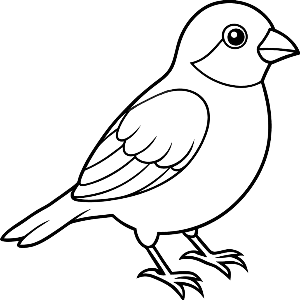 Sparrow Outline PNG Transparent Image Free Download | PNG Perfect