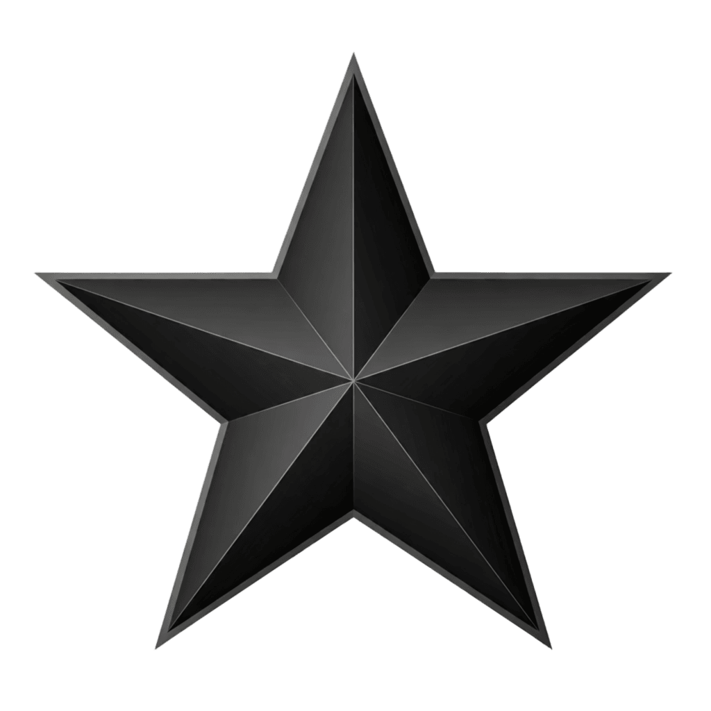 Black Star PNG Transparent Image Free Download | PNG Perfect