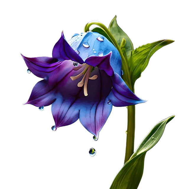 A Blue Bell Flower PNG