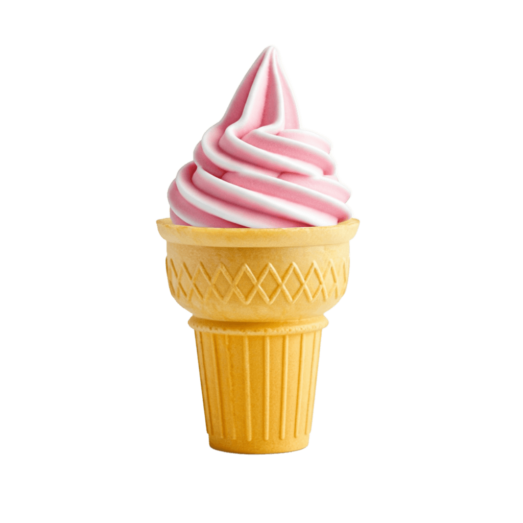 Strawberry Cone Ice Cream PNG Transparent Image Free Download | PNG Perfect