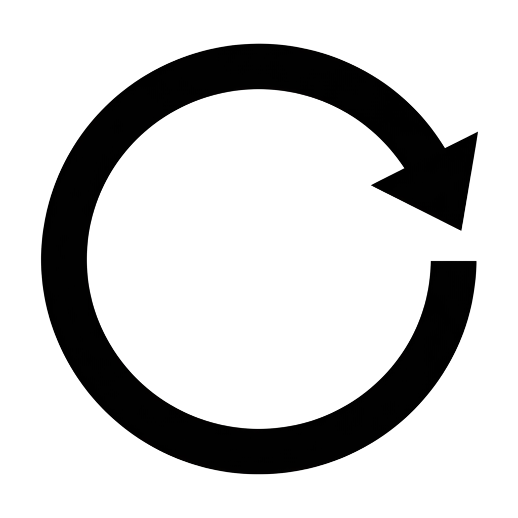 Black Round Arrow PNG Transparent Image Free Download | PNG Perfect