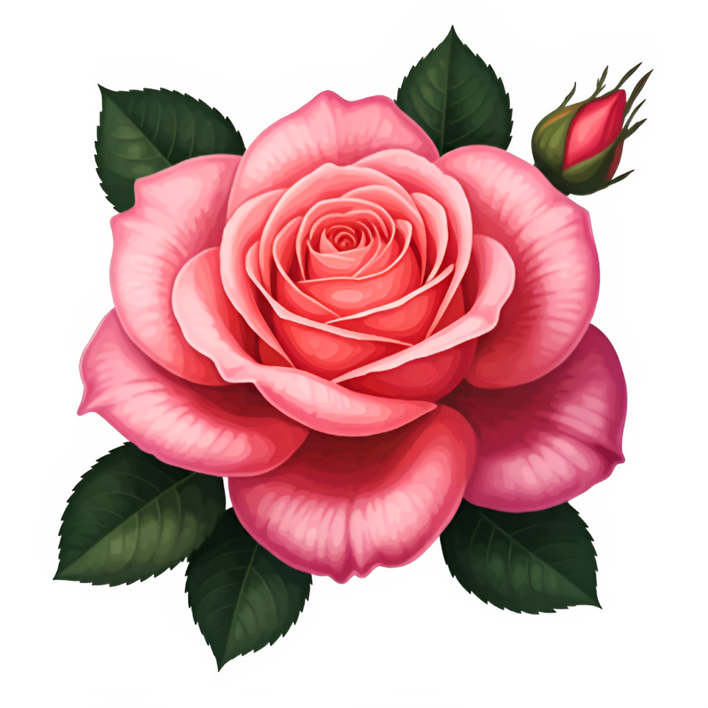Pink Rose Clipart PNG Transparent Image Free Download | PNG Perfect