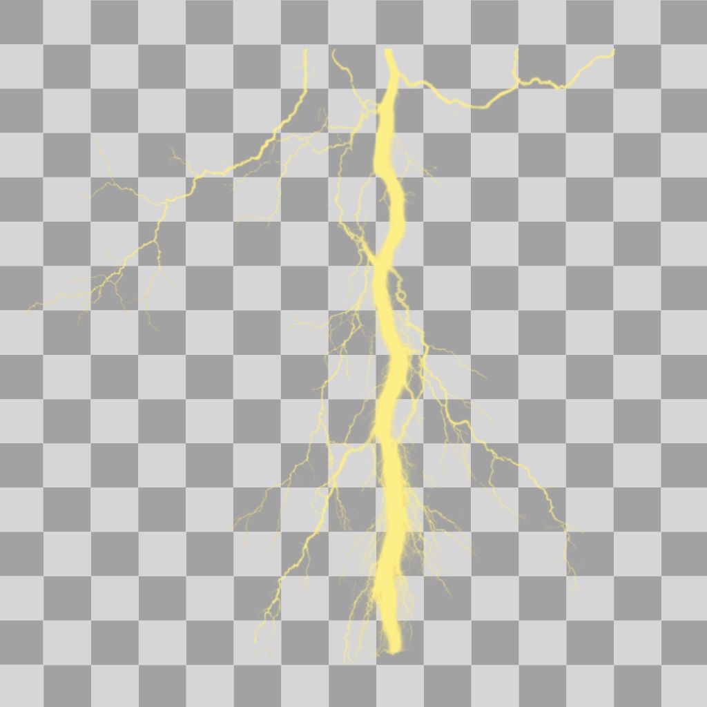 Yellow Lightning PNG Image | PNG Perfect