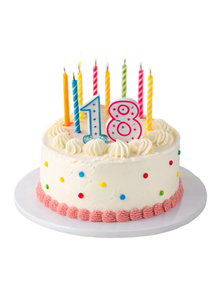 18 Birthday Cake PNG Transparent Image Free Download | PNG Perfect