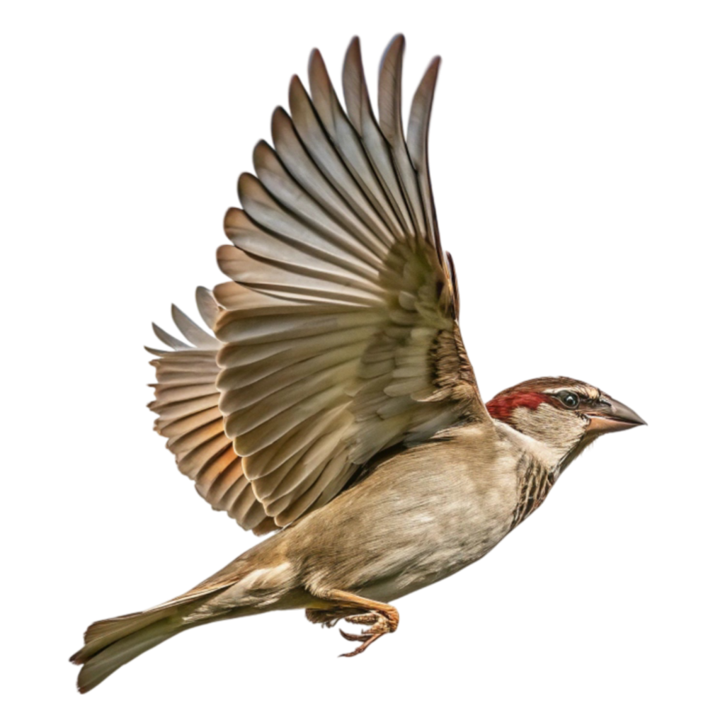 Flying Sparrow Bird PNG Transparent Image Free Download | PNG Perfect
