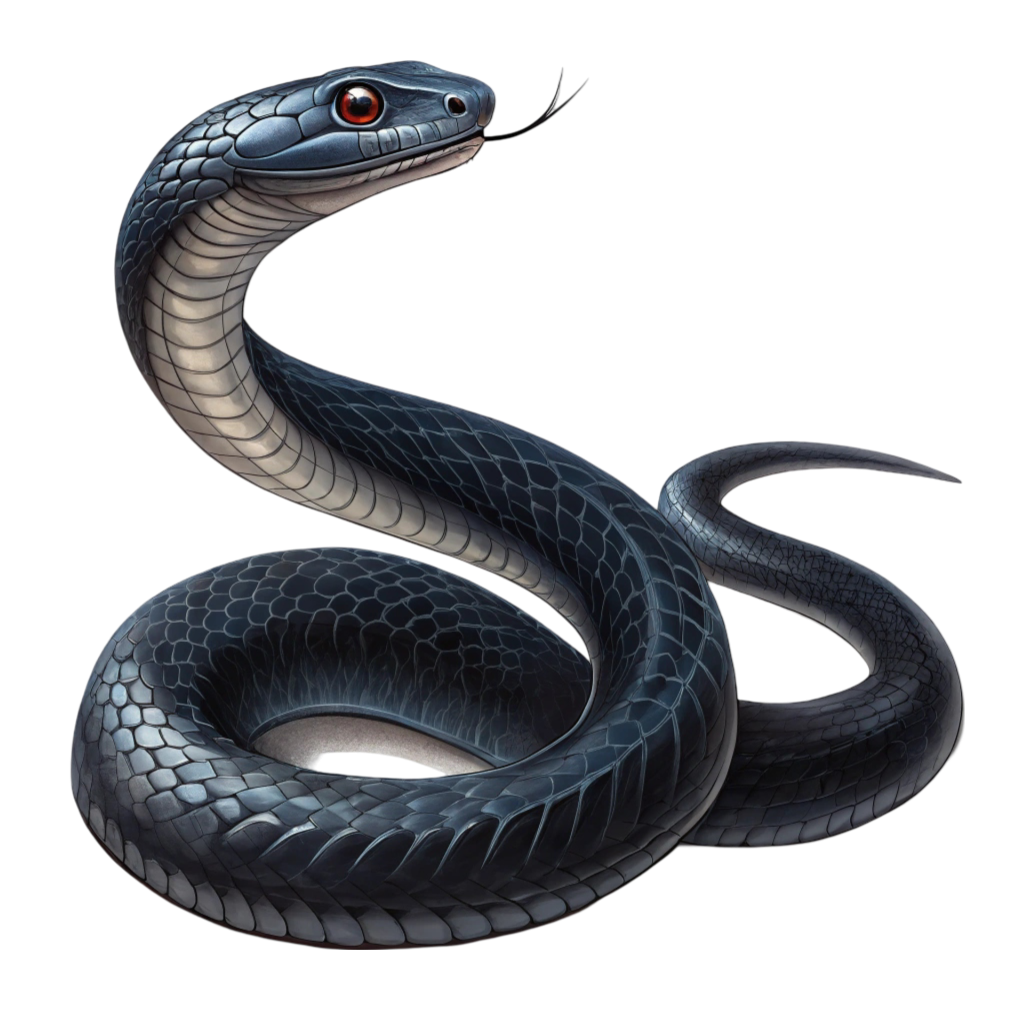 Black Mamba Snake Clipart PNG Transparent Image Free Download | PNG Perfect
