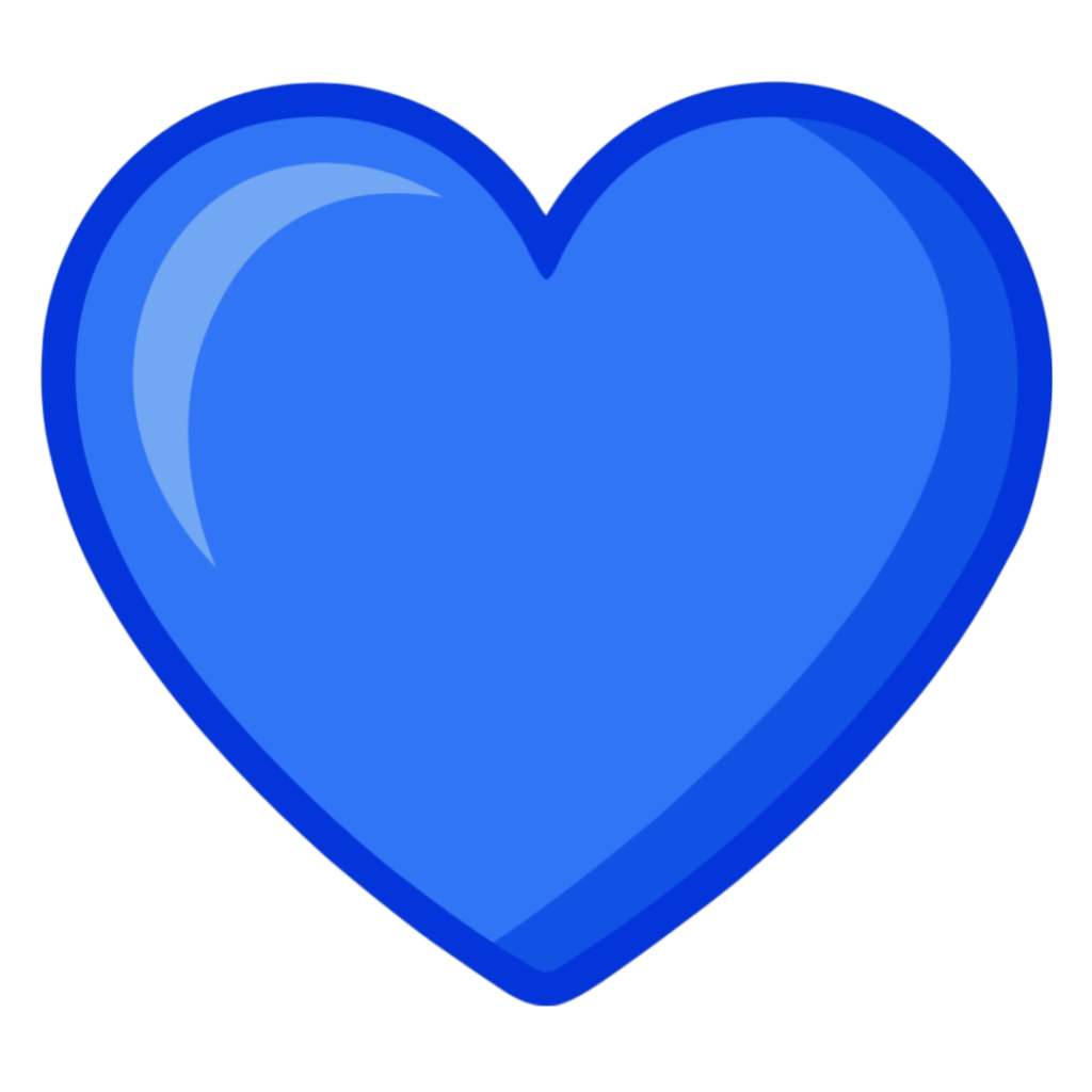 Blue Heart PNG Transparent Image Free Download | PNG Perfect