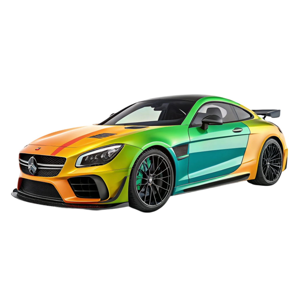 Colorful Mercedes Car PNG Transparent Image Free Download | PNG Perfect