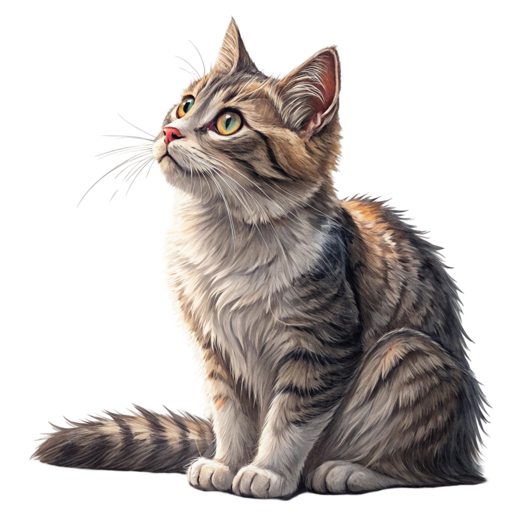 Cute Cat Illustration PNG Transparent Image Free Download | PNG Perfect