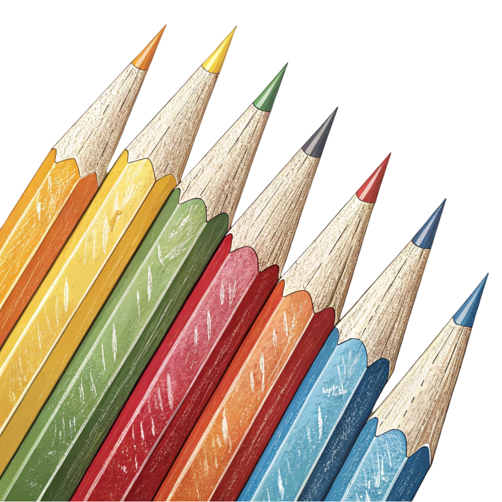 Color Pencils Illustration PNG Transparent Image Free Download | PNG Perfect