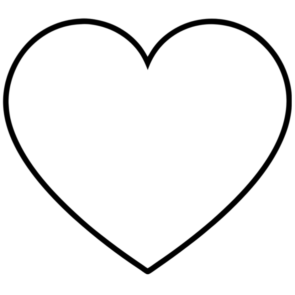 Heart Outline PNG Transparent Image Free Download | PNG Perfect