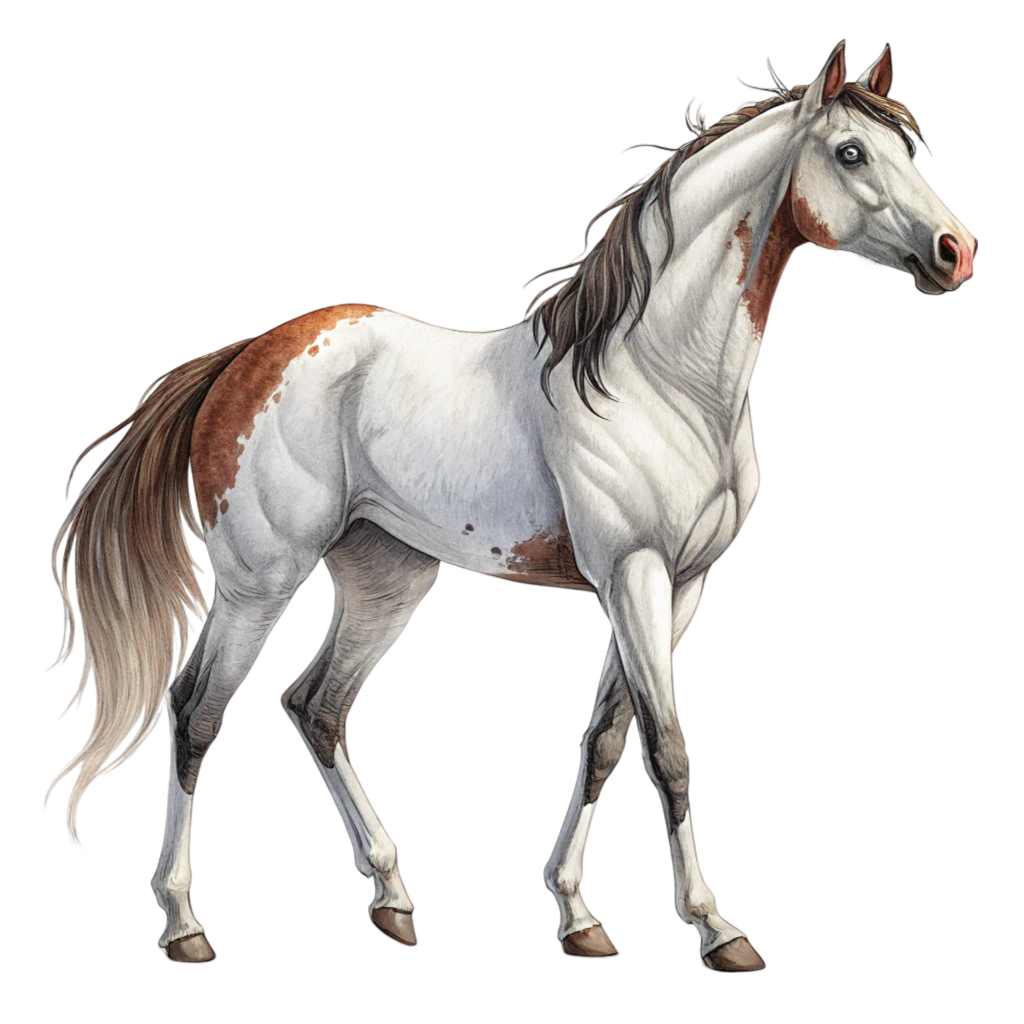 Brown & White Horse PNG Transparent Image Free Download | PNG Perfect