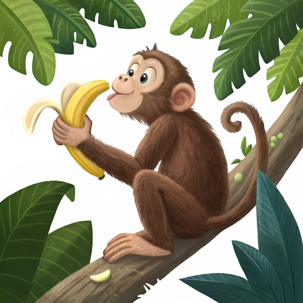 Monkey Illustration PNG Transparent Image Free Download | PNG Perfect