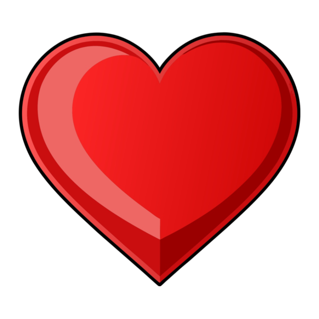 Red Heart PNG Transparent Image Free Download | PNG Perfect