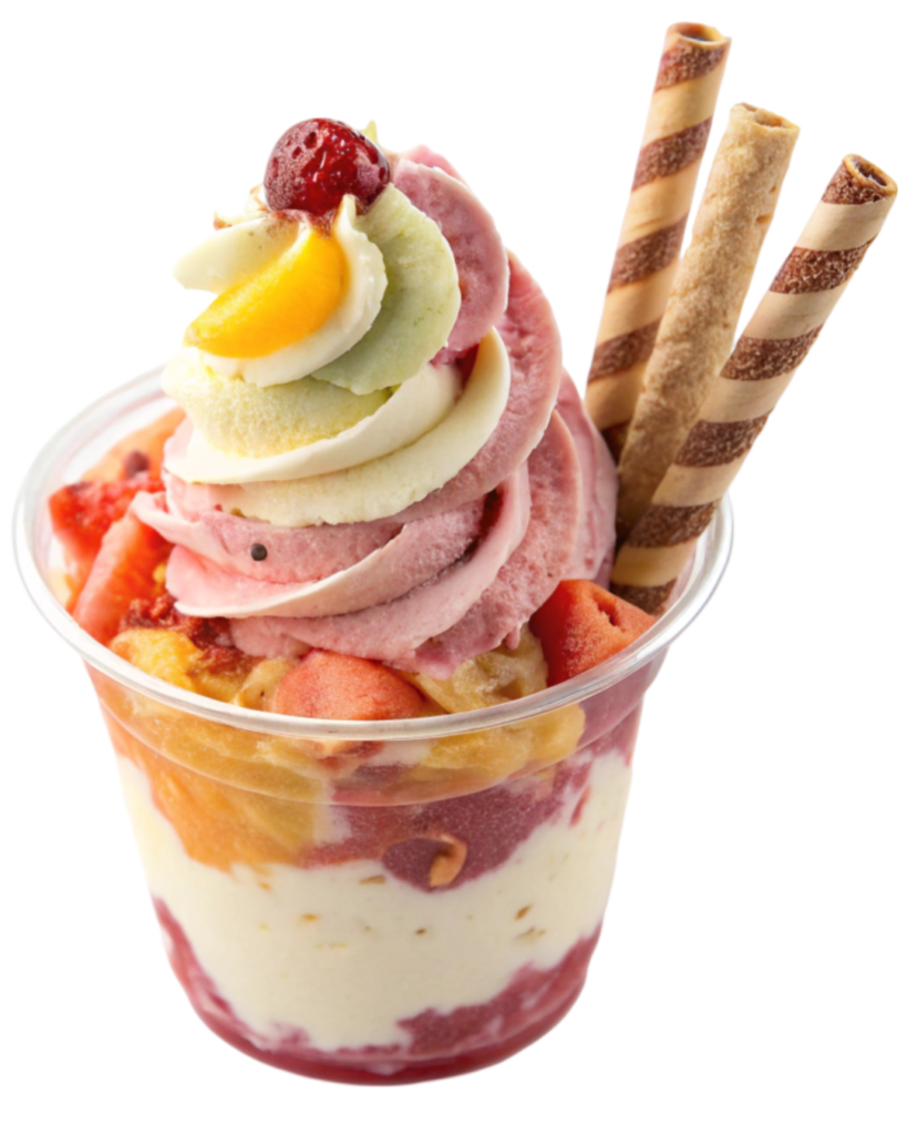 Fruity Sundae Ice Cream PNG Transparent Image Free Download | PNG Perfect