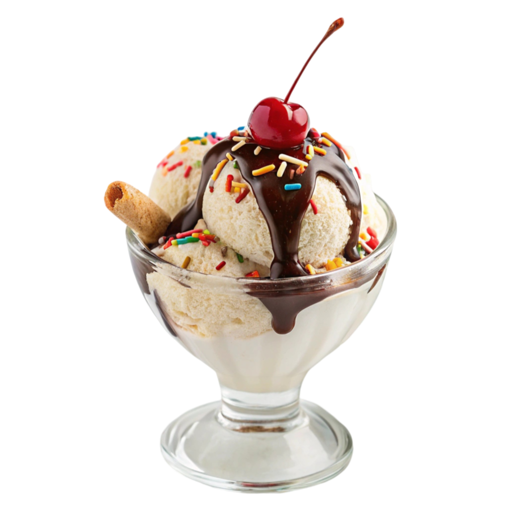 Sundae Ice Cream PNG Transparent Image Free Download | PNG Perfect