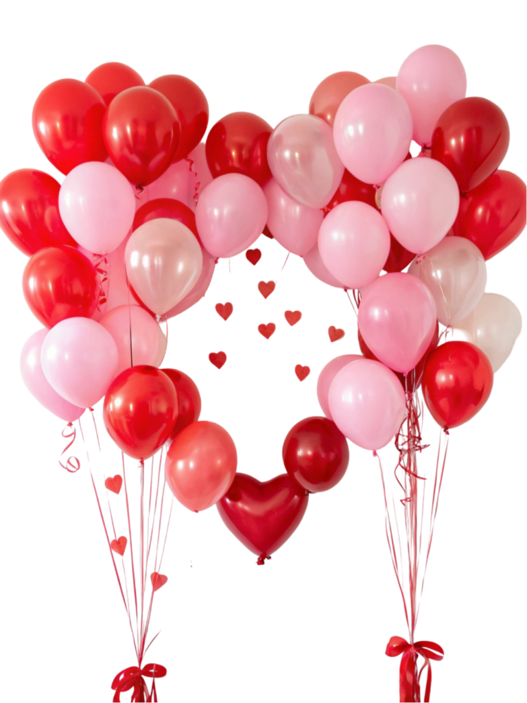 Valentine Balloons PNG Transparent Image Free Download | PNG Perfect