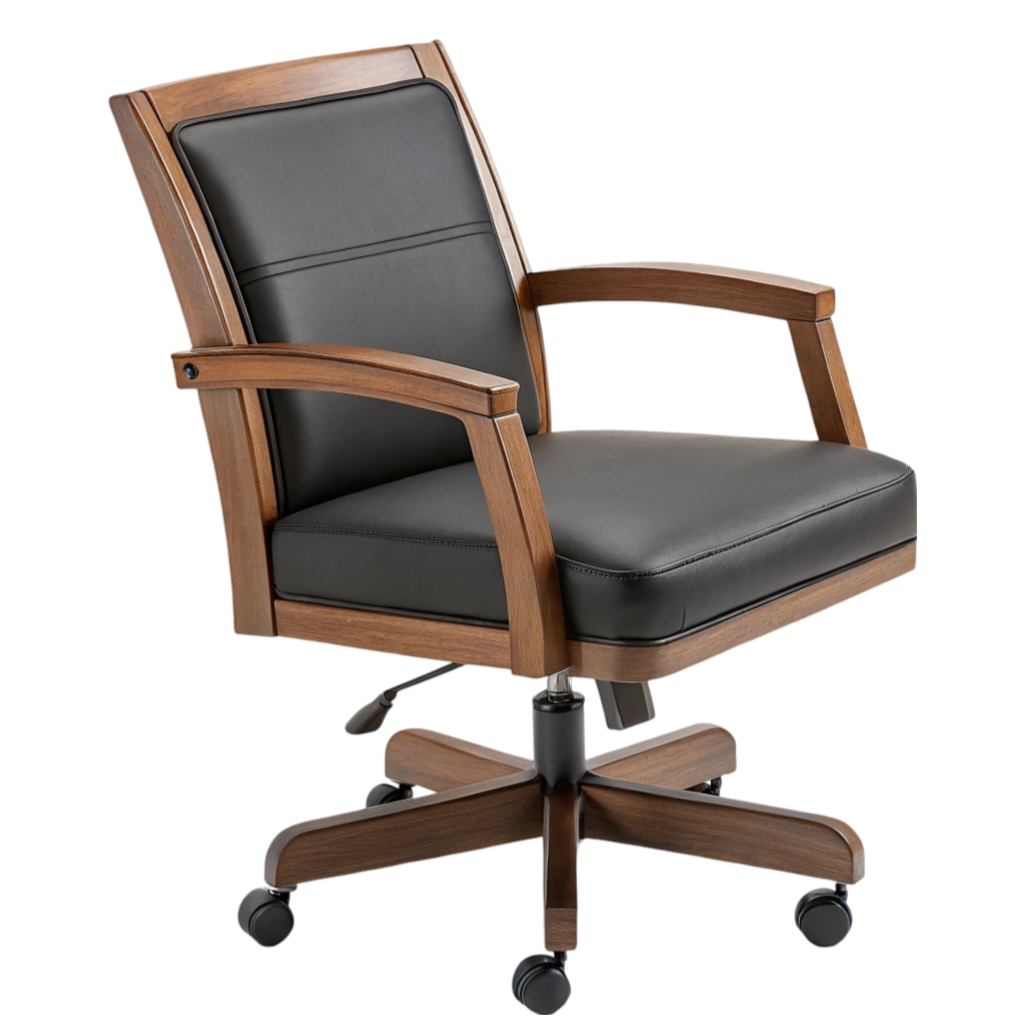 Wooden Office Chair PNG Transparent Image Free Download | PNG Perfect