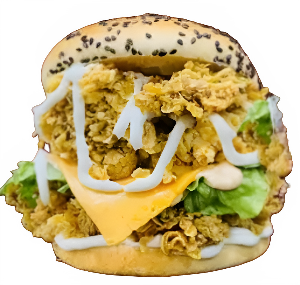 Cheesy Chicken Zinger Burger PNG Transparent Image Free Download | PNG Perfect Transparent Image Free Download | PNG Perfect