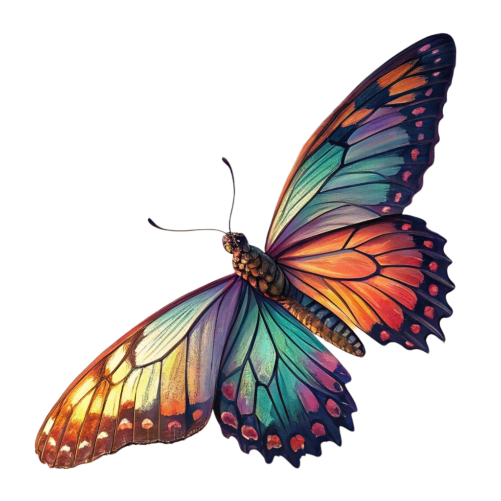 Colorful Butterfly PNG Transparent Image Free Download | PNG Perfect