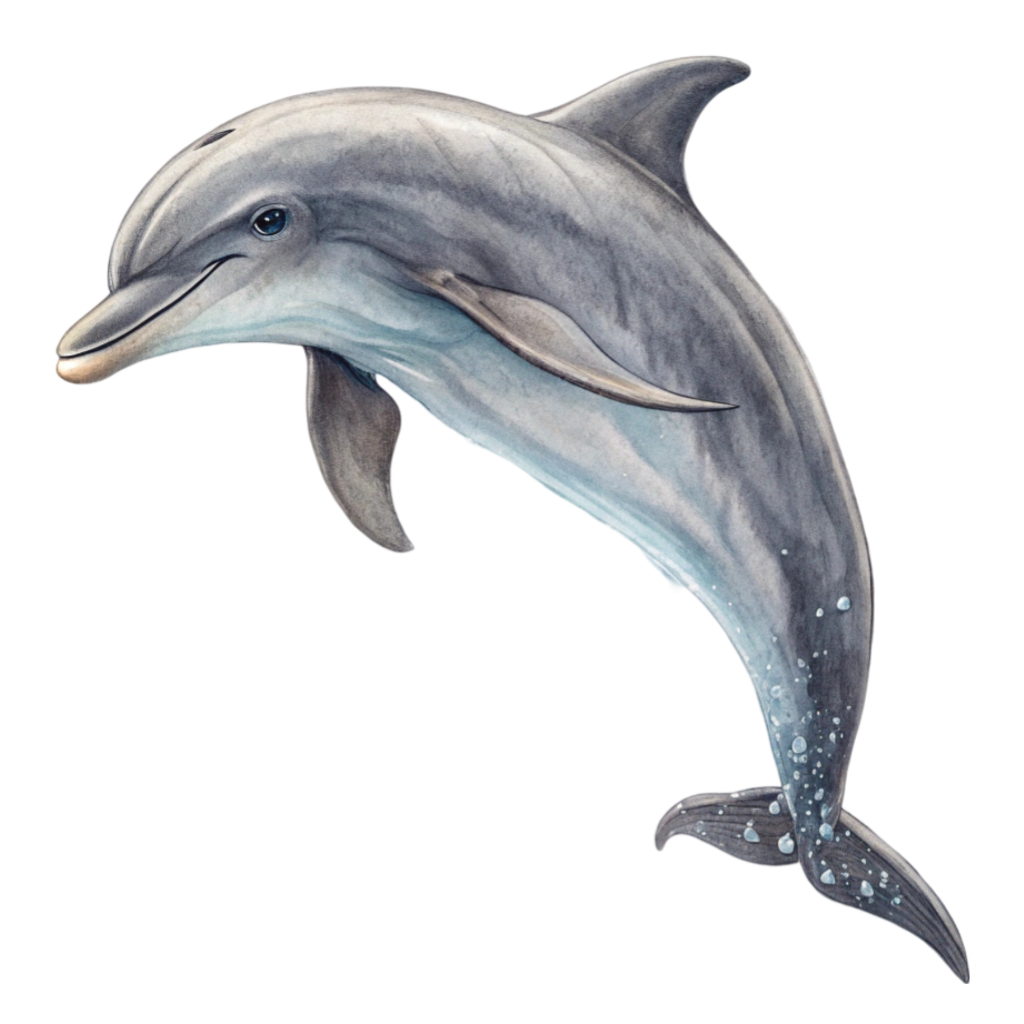 Dolphin Illustration PNG Transparent Image Free Download | PNG Perfect