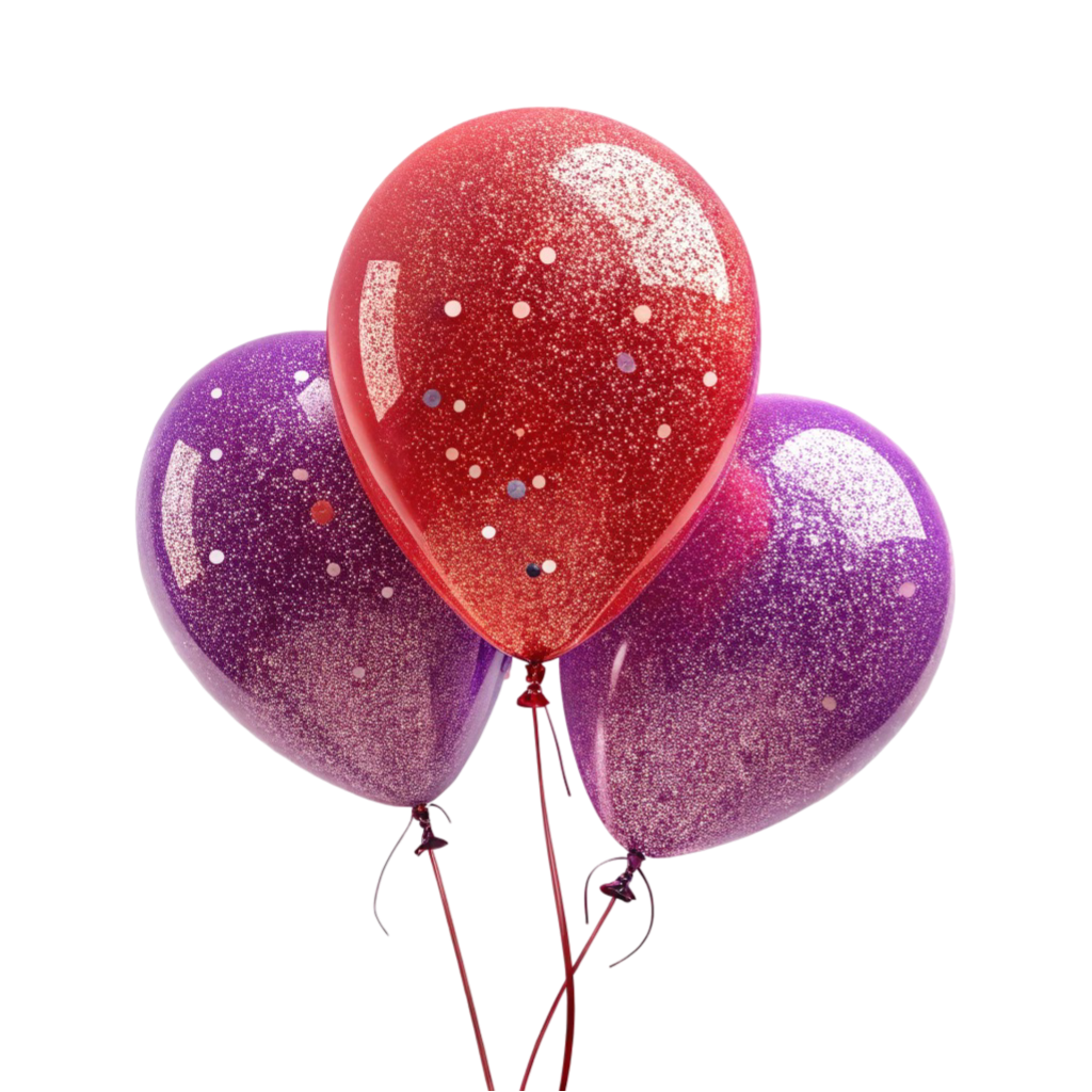 Purple & Red Glittered Balloons PNG Transparent Image Free Download | PNG Perfect Transparent Image Free Download | PNG Perfect