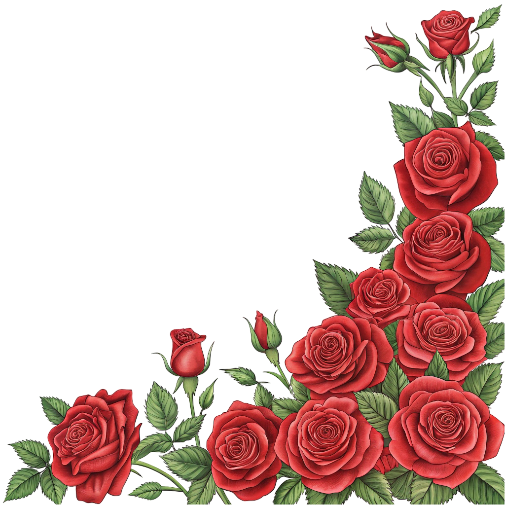 Beautiful Corner Of Roses PNG Transparent Image Free Download | PNG Perfect Transparent Image Free Download | PNG Perfect