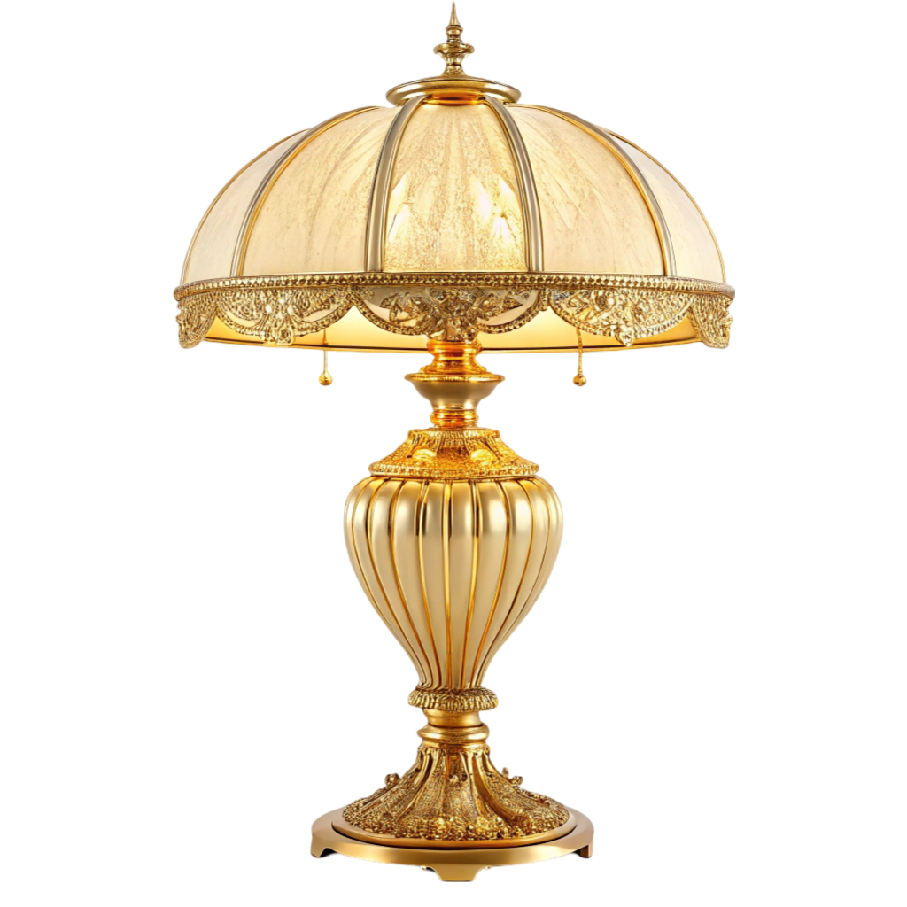 Royal Golden Color Table Lamp PNG Transparent Image Free Download | PNG Perfect