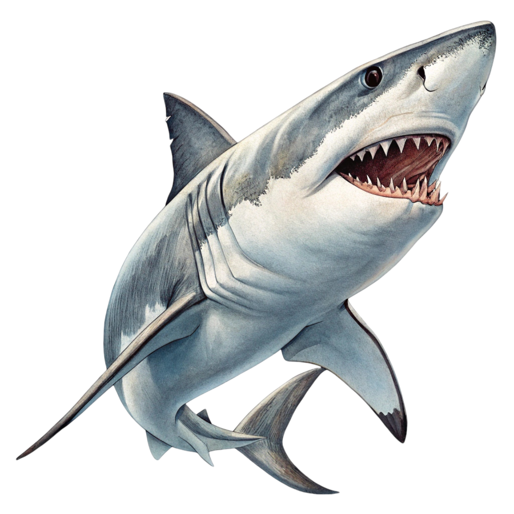Shark Illustration PNG Transparent Image Free Download | PNG Perfect
