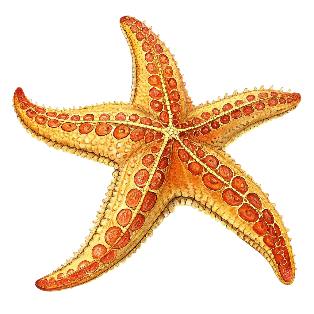 Star Fish Illustration PNG Transparent Image Free Download | PNG Perfect