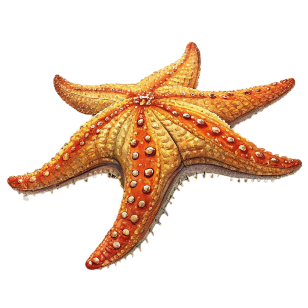 Star Fish Illustration PNG Transparent Image Free Download | PNG Perfect