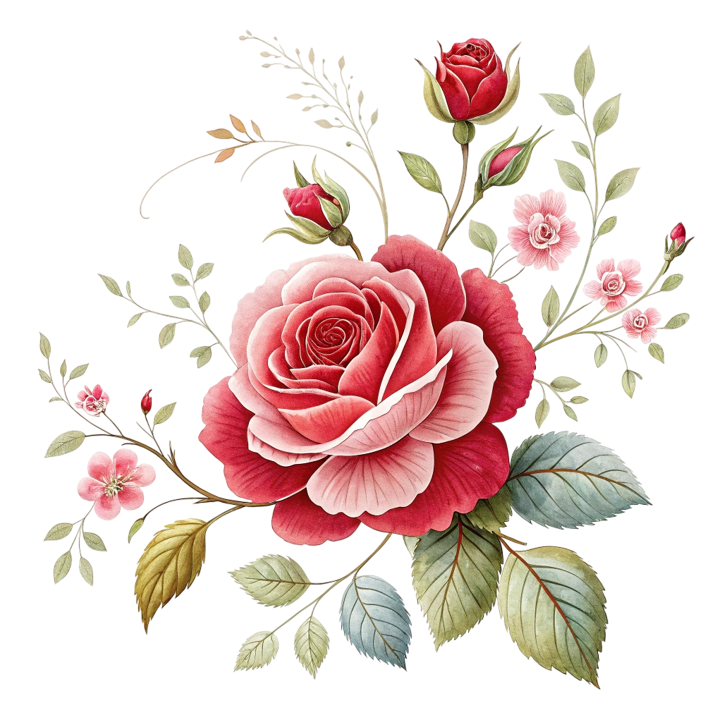 Beautiful Design Of Rose PNG Transparent Image Free Download | PNG Perfect