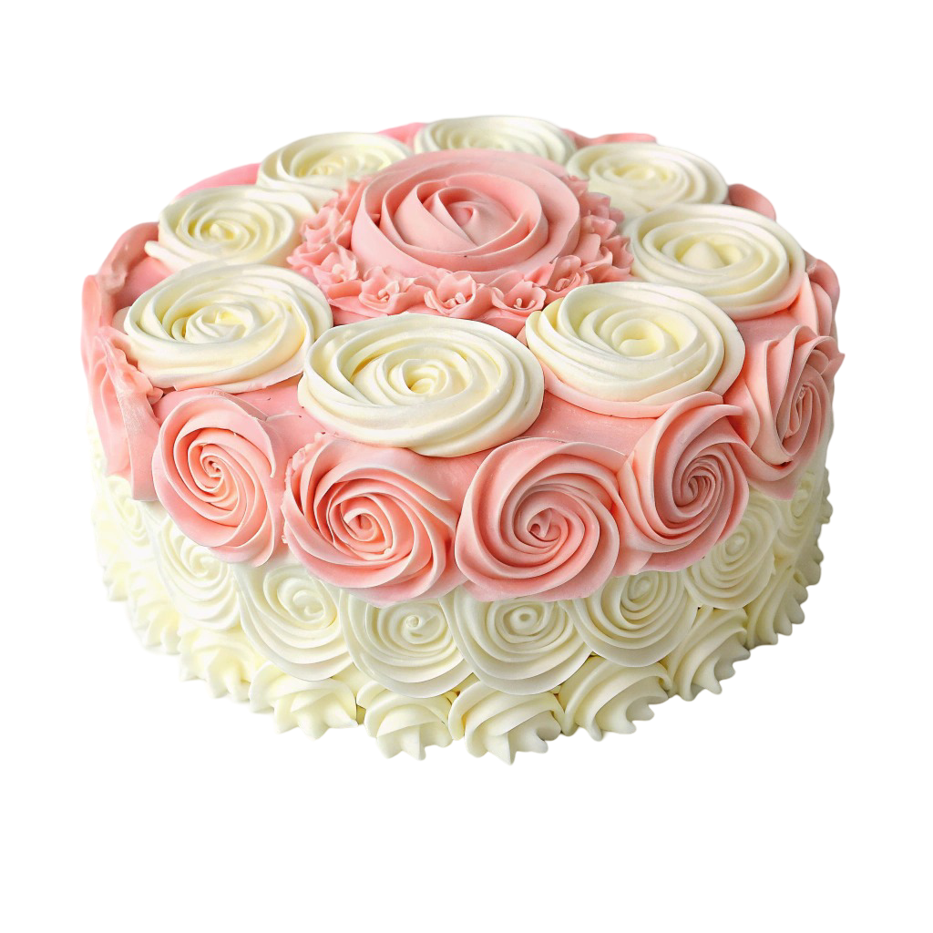 Strawberry & Vanilla Birthday Cake PNG Transparent Image Free Download | PNG Perfect