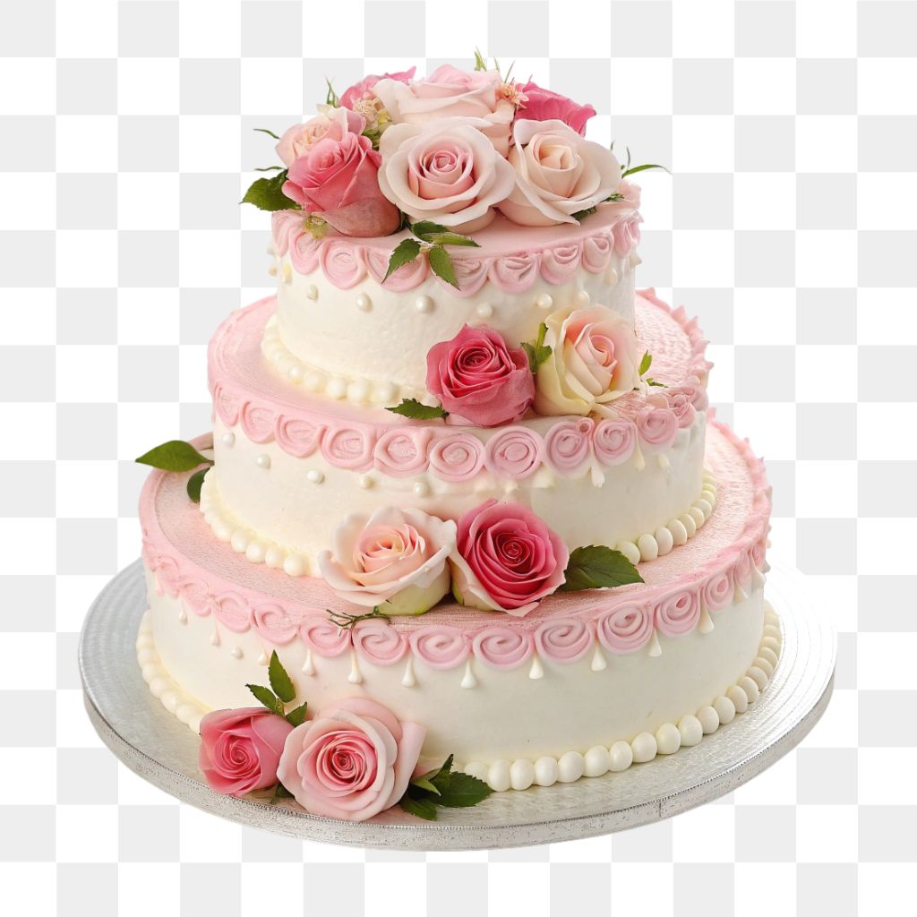 Roses Birthday Cake PNG Transparent Image Free Download | PngPerfect