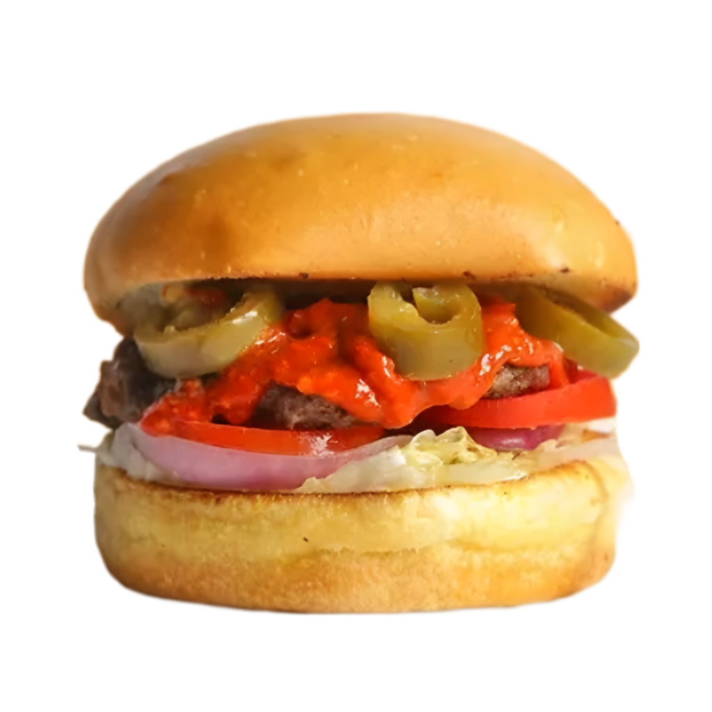 Spicy Burger PNG Transparent Image Free Download | PNG Perfect