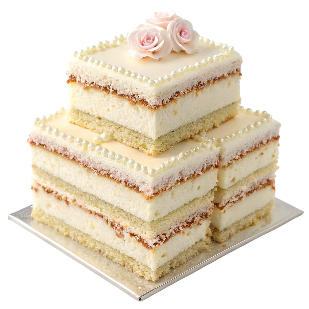 Vanilla Fruit Square Party Cake PNG Transparent Image Free Download | PNG Perfect