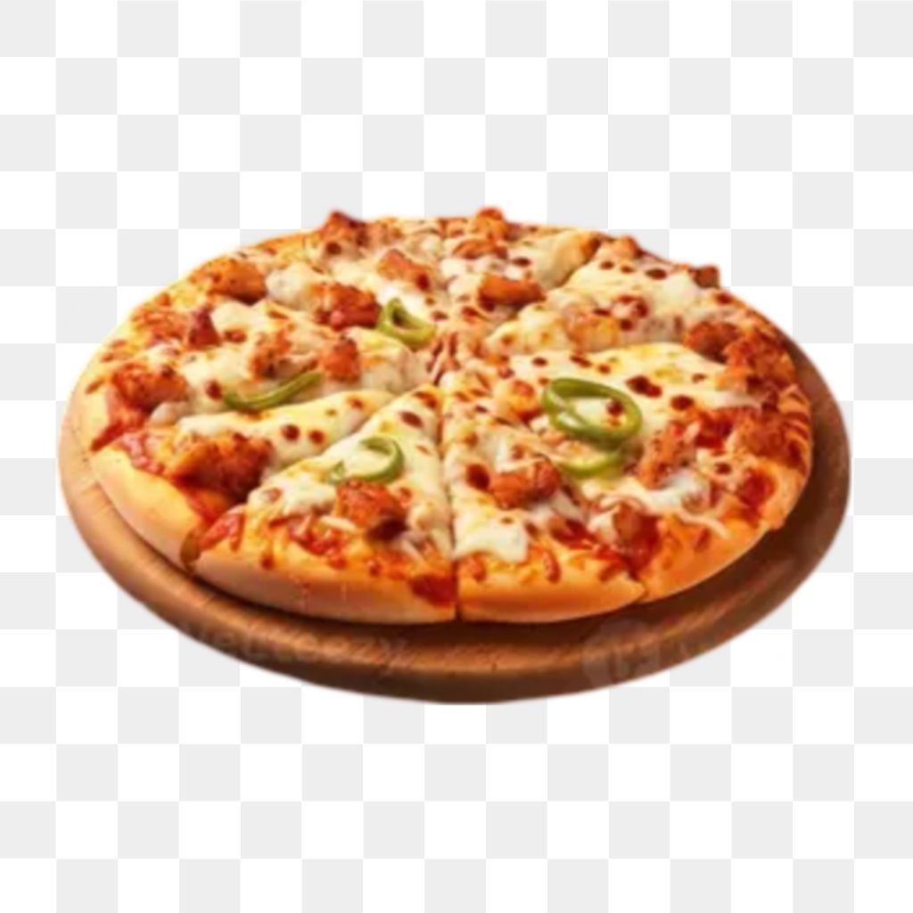 Chicken Tikka Pizza PNG Transparent Image For Free Download | PNG Perfect