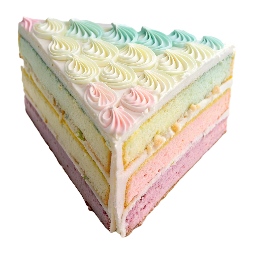 Orange & Vanilla Triangle Birthday Cake PNG Transparent Image Free Download | PNG Perfect