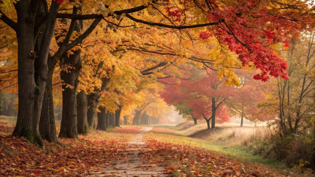 Autumn Trees Nature Background For Free Download in HD | PngPerfect